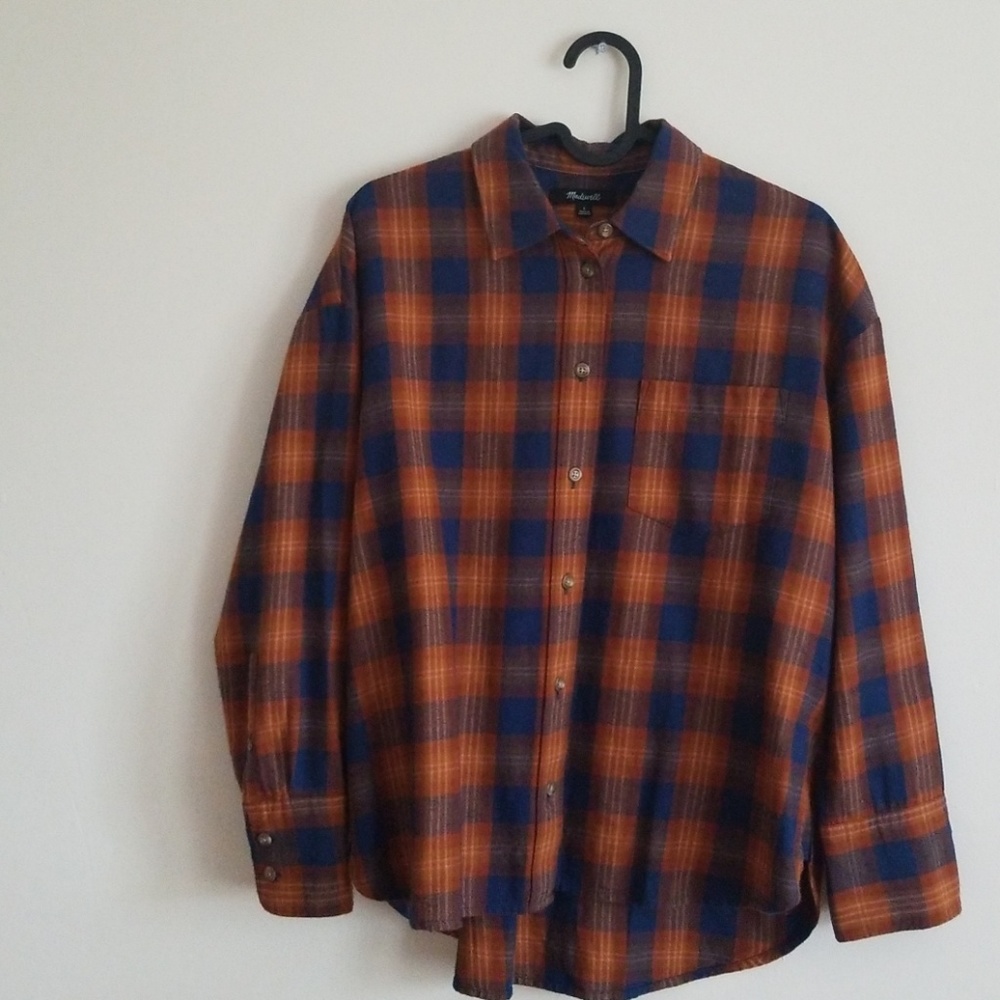 Madewell plaid button down shirt size small $18
